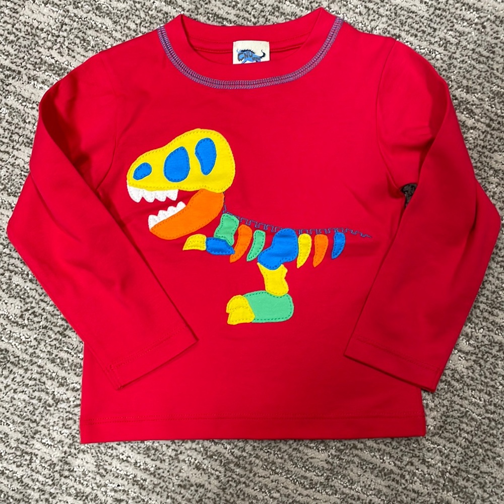 Lemon Loves Lime - Gnu Brand Dinosaur Top